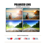 Round Sunglasses Double Bridge Polarized Lens Spring Hinged Al-Mg Temple Lightweight