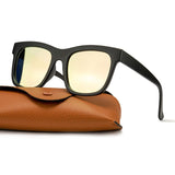 Fashion Oversized Mirrored Polarized Sunglasses with UV 400 Protection