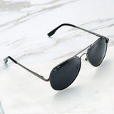 Premium Military Style Polarized Aviator Sunglasses, 100% UV Protection