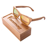 Handcrafted Polarized Bamboo Sunglasses with Natural Color Frame