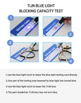Aviator Irregular Metal Eyeglasses Non-prescription with Blue Light Blocking Lens