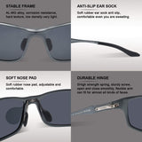 Polarized Sports Sunglasses For Men UV400 Metal Men's Fashion Retro Wayfarer Driving Sunglasses 8201