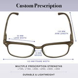 Reading Glasses 2 Pack  Men's and Women's Readers - Plastic Frames- 2 Pouches