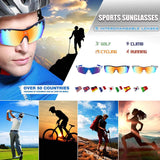 Polarized Sports Sunglasses for Youth baseball softball Cycling Fishing Golf