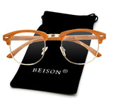 Womens Mens Horned Rim Wayfarer Glasses Frame Nerd Eyeglasses