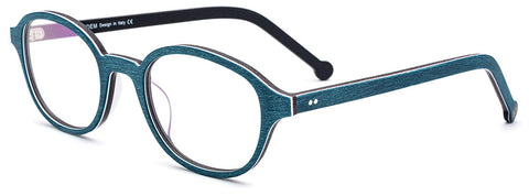 Women Vintage Wood-Grain Optical Glasses Frame Eyeglasses with Acetate 9102