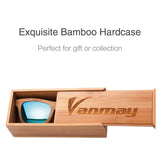 Handcrafted Polarized Bamboo Sunglasses with Natural Color Frame