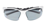 Unisex Sports Bifocal Half Rimless Sunglasses UV400 Protection Outdoor Readingglasses