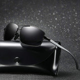 Driving Polarized Sunglasses For Men Al-Mg Metal Ultra Light Golf Fishing Sunglasses