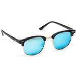 - Classic Half Frame Polarized Semi-Rimless Rimmed Sunglasses