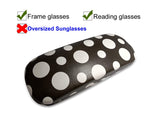 Eyeglasses Hard Case Polka Dot Printed Clamshell Cover Protective Holder
