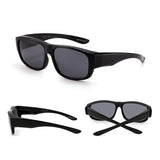 Polarized Fit Over Sunglasses Mirrored Oversize Wear Over Glasses Men Women