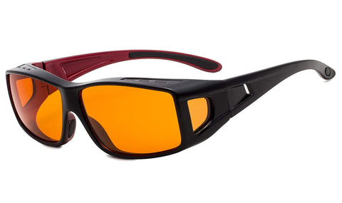 Blue Light Reduction,Fitover Anti-Blue Blocking Computer Glasses with Yellow Tinted Lenses