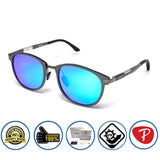 Matte Metal Frame Polarized Lens Square Round Aviator Wayfarer Sunglasses
