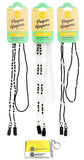 Eyeglass Retainer & Sunglass Holder  Light Classic Beads, Assortment Light Classic, 3pk mix | w/Microfiber Cloth & Screwdriver