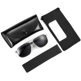 Mens Sunglasses,  Sunglasses for Men, Aviator, Polarized and UV400 Protection, HD Lenses, Stainless Steel Frame