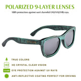 Polarized Wood Sunglasses For Mens Womens Handmade Vintage Bamboo Frame