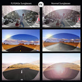 Day Night Vision Sunglasses Glasses Anti-glare Driving Eyewear Polarized Lens Unbreakable Frame Metal Driver Glasses