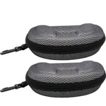 Sport Portable Travel Zipper Sunglasses/Eyesglasses Hard Case Box Bag With Hook