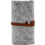 2PCS Felt Eyeglass Sunglasses Case,Sunglasses Pouch