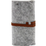 2PCS Felt Eyeglass Sunglasses Case,Sunglasses Pouch