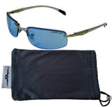 E8  Metal Wire Frame Sunglasses Semi-Rimless