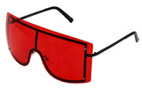 OVERSIZED VINTAGE RETRO Huge Big MASK SHIELD Half Face Owen Style SUNGLASSES