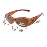 Fit Over Sunglasses Polarized Sunglasses to Wear Over Glasses plus car holder clip