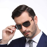 Men's Aviator Driving Polarized Sunglasses Al-Mg Metal Frame Ultra Light