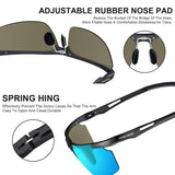 Men's Fashion Polarized Sunglasses for Men Driving Golf Al-Mg Metal Frame