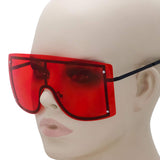 OVERSIZED VINTAGE RETRO Huge Big MASK SHIELD Half Face Owen Style SUNGLASSES