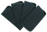 4 Pack Faux Leather Eyeglass Slip Cases In Navy Gray Black Burgundy Hunter Green