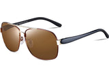 Men's Polarized Aviator Sunglasses Rectangular for Men Driving Fishing Golf