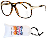 A172-vp Retro Nerd Rectangular Square Aviator Turbo Glasses Eyeglasses