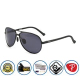 Matte Metal Frame Polarized Lens Square Round Aviator Wayfarer Sunglasses