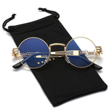 Round Metal Steampunk Vintage Circle Sunglasses DSR007