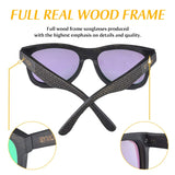 Polarized Genuine Bamboo lightweight Wood Entire Frame Vintage Handcraft Sunglasses Mens Womens Eyewear