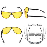 Polarized Sunglasses Men Outdoor Oversized Goggles Sports Sun Glasses