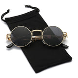 Round Metal Steampunk Vintage Circle Sunglasses DSR007