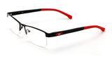 Men Half Rimless Rectangular Non-prescription Glasses Frame Clear Lens Eyeglasses TR90