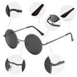 John Lennon Vintage Round Polarized Hippie Sunglasses Small Circle Sun Glasses