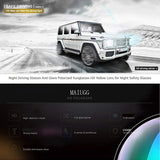 Night Driving Glasses Anti Glare Polarized Sunglasses HD Yellow Lens for Night Safety Glasses