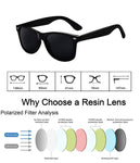 Wayfarer Sunglasses for Men Women- Vintage Polarized Sunglasses WP1026