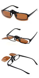 Lightweight Polarized Clip-on Flip up Metal Clip Sunglasses Lenses
