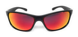 - Sport Sunglasses Black Wrap Around Rectangle Frame Great for Outdoors, Cycling, Fishing, Jogging