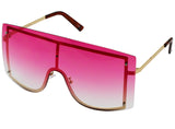 OVERSIZED VINTAGE RETRO Huge Big MASK SHIELD Half Face Owen Style SUNGLASSES