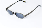 V3145-vp Vintage Retro 90s Hippie Hipster Small Lens Oval Metal Sunglasses