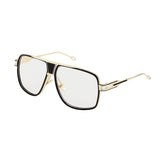 Square Sunglasses for men Gold Frame Gold Nose Pads, Light Weight, With Pouch