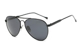 Retro Aviator Polarized Sunglasses Mirrored Lens Metal Frame for Men