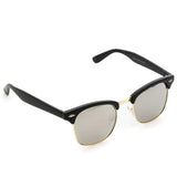 - Half Frame Retro Semi-Rimless Style Sunglasses Retro Mirror Lens Sunglasses
